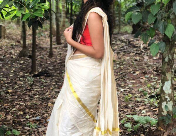 Priya Varrier Saree Look Best