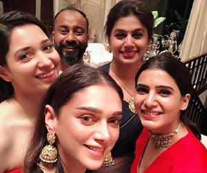 Samantha Akkineni - Tamannaah -Amala- Aditi Rao Hydari - At Pinky Reddy Private Party