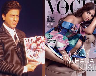 Shah Rukh Khan Holding His 18-Year Old Daughter Suhana Khan in Hands