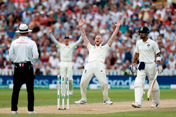 Virat - kohli out in team india -vs england test match 2018-