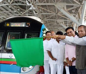 Hyderabad Metro Services Between Ameerpet and LB Nagar Begins