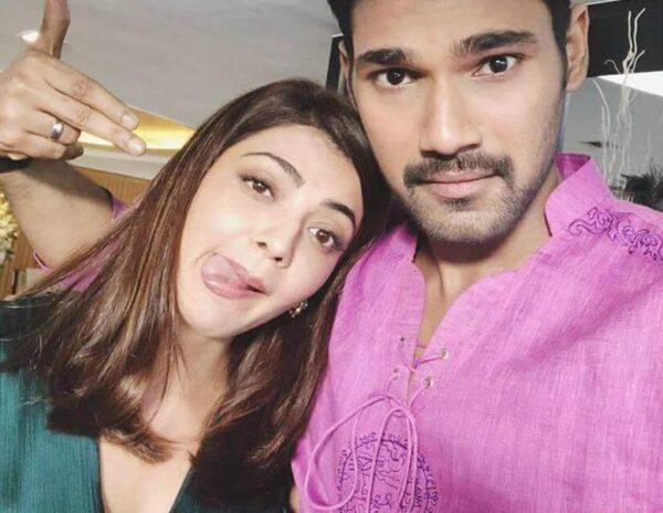 Kajal Aggarwal Envying Pose with Bellamkonda