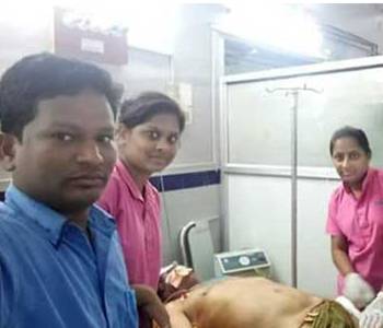 Kamineni hospitals dismissed -Selfie with Harikrishna Deadbody-