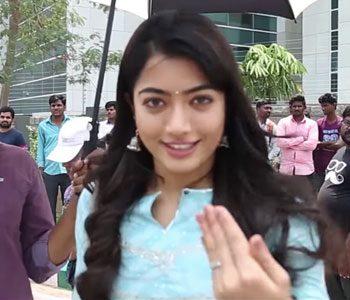 Rashmika, a Live Wire on Sets!