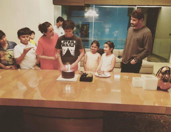 Midnight Celebrations in Mahesh Babu's Home