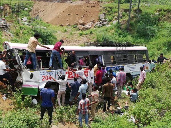 Over 30 Feared Dead in a Bus Accident at Telangana