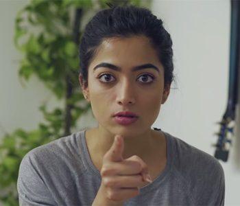 Rashmika Clapping on NTR's Performance