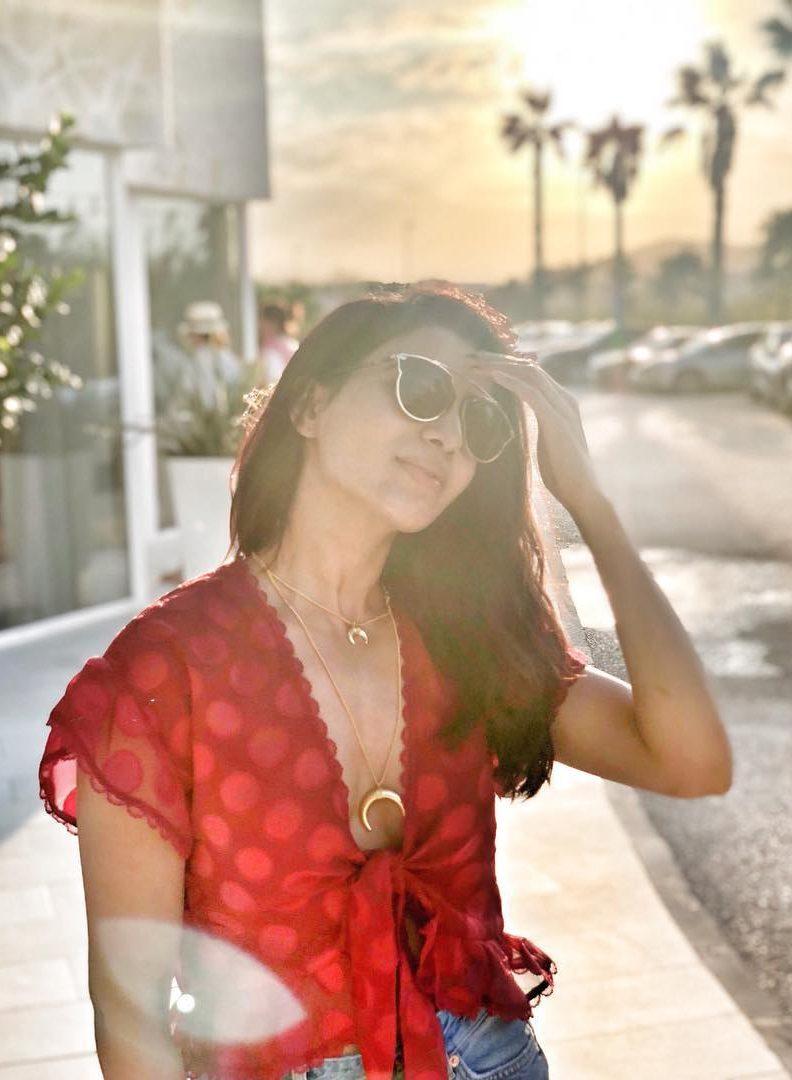 Samantha photo clicked by naga chaitanya
