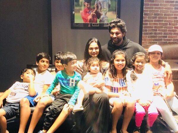Allu Arjun Spectacular Family Frame