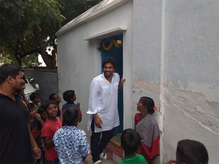 Allu Arjun at Wife Sneha Reddy Father Village