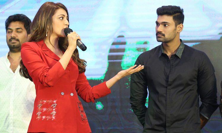  Bellamkonda Sai Srinivas spectatot while chota k naidu kissing Kajal Aggarwal