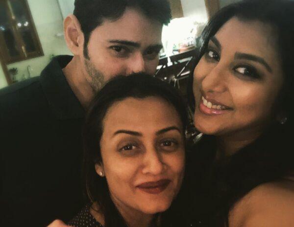 Mahesh Babu Hiding Behind Her