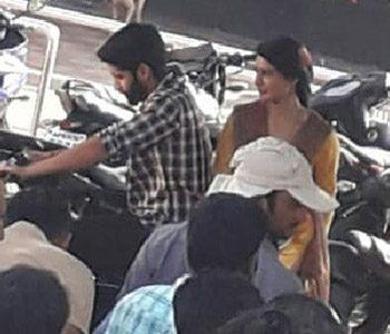 Naga Chaitanya with Samantha on Vizag Roads
