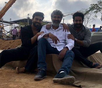 Ram Charan - Jr NTR -Rajamouli -RRR on Location