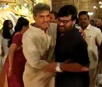 Chiranjeevi at kwsineni nani daughter wedding