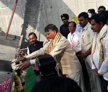Historical Moment: Polavaram first Radial Gate Erected