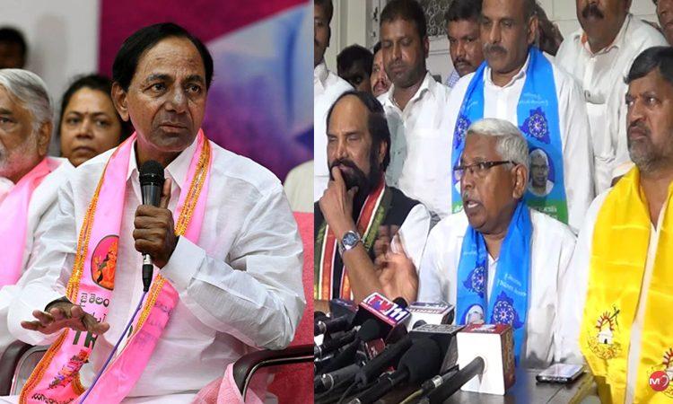 TRS- KCR- Mahakutami- Congress - TJS- TDP