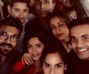 Mahesh Babu - Namrata Shirodkar Party with Ram Charan - Upasana Kamineni