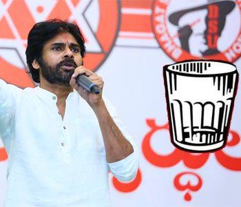 Pawan Kalyan Janasena -Glass Tumbler