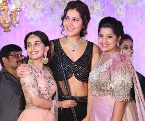 Raashi Khanna at Harshith Reddy - Gowthami Wedding Reception
