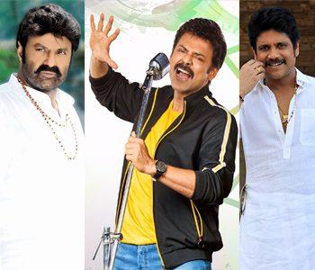 Balakrishna, Nagarjuna, and Venkatesh Competition For Second Spot