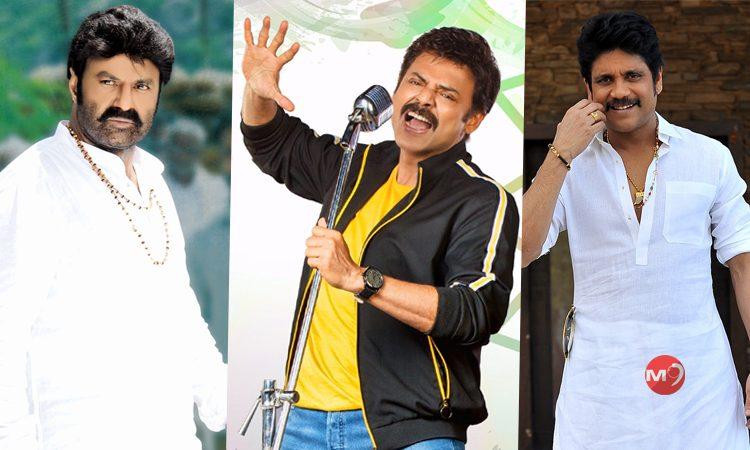 Balakrishna, Nagarjuna, and Venkatesh Competition For Second Spot