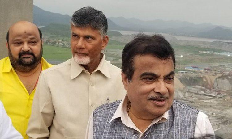 Chandrababu naidu counter to nitin Gadkari