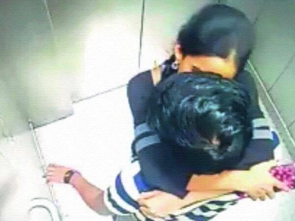 Lovers caught kissing in Hyderabad Metro elevators
