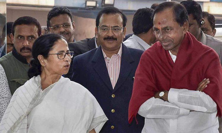 Why Federal Front  KCR is Silent About What is Happening in West Bengal?