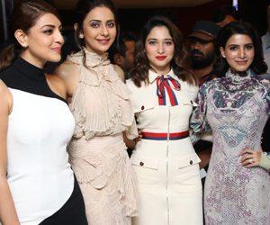 Tamanna Kajal Aggarwal Samantha Rakul Preet Singh Her In Every Hero Event
