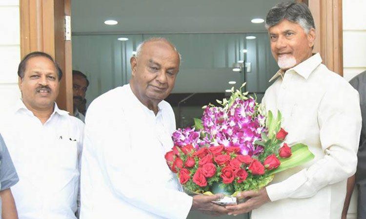 Chandrababu -Naidu - Deve Gowda