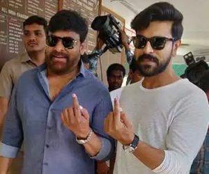 Chiranjeevi - Ram Charan - Vote 2019