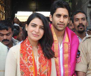 Samantha Akkineni and Naga Chaitanya Akkineni in Tirumala Tirupati
