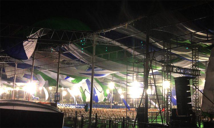 Gusty Winds Disrupt Jagan's Swearing-in ceremony Arrangements