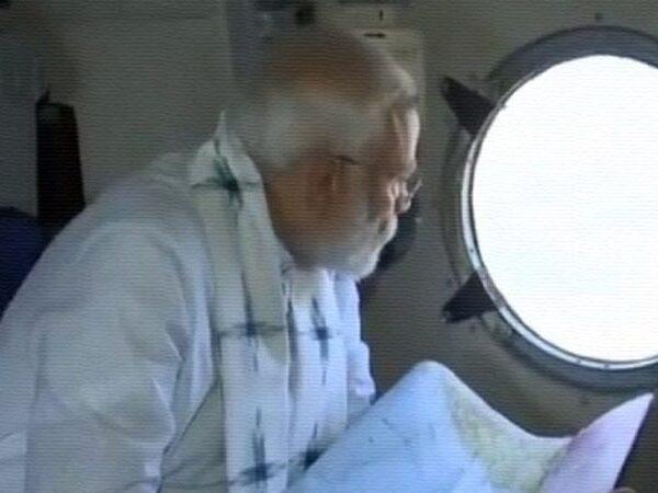 Narendra Modi  - Fani Cyclone - Aerial Survey -Odisha