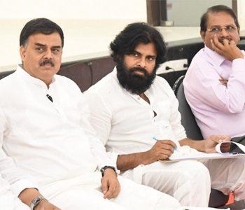 Pawan Kalyan Review meet with Janasena contestant leaders