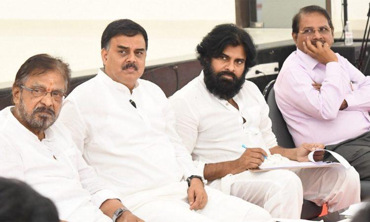 Pawan Kalyan Review meet with Janasena contestant leaders