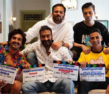 Rohit Shetty, Karan Johar, Ajay Devgan, Ranveer Singh, Akshay Kumar