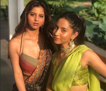 SRK-Daughter's--Suhana-Khan-Killing-Sari-Look