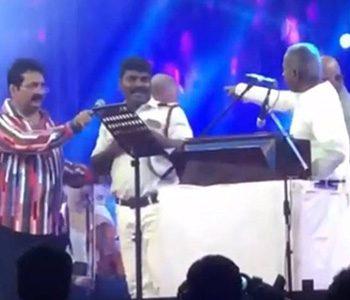 Ilaiyaraaja Anger Makes Man Fall on Feet