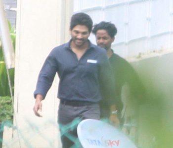 Allu Arjun's Simple Look Leaked from AA 19 Sets