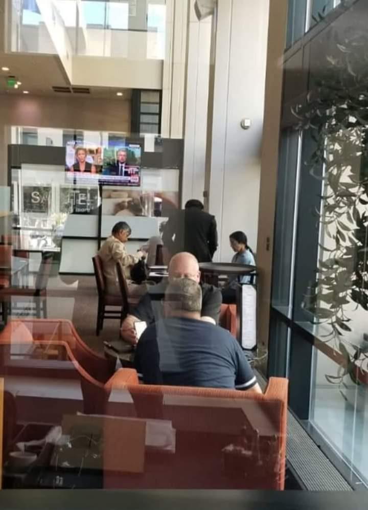 Pic Talk: Chandrababu Spotted in A Coffee Shop with Wife