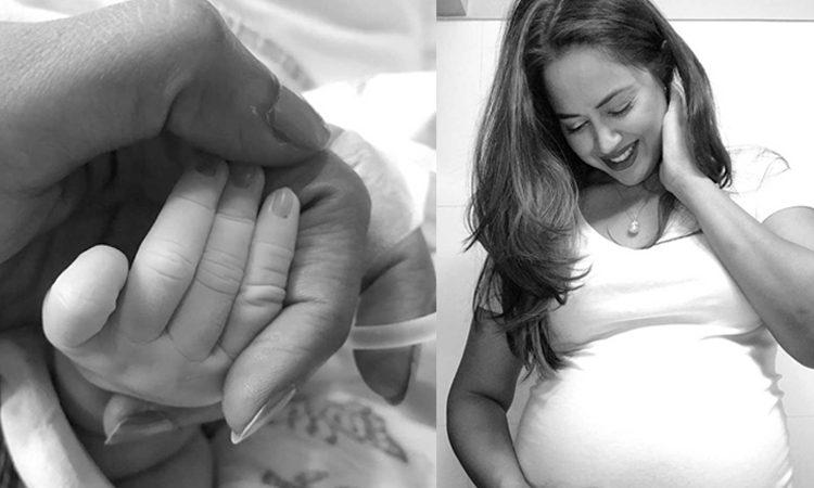 Sameera Reddy - Blessed with Baby Girl