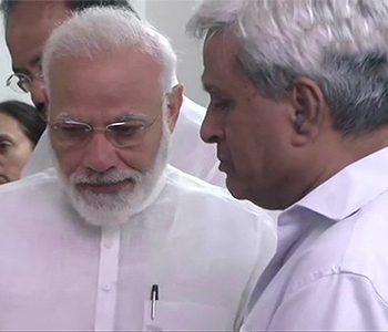 Narendra Modi gets emotional as he pays last respects to Sushma Swaraj