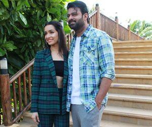 Saaho Movie Promotions in Mumbai - Prabhas and Shraddha Kapoor