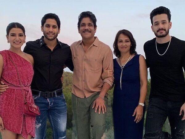 Samantha-Naga Chaitanya-Nagarjuna - Amala- Akhil Akkineni