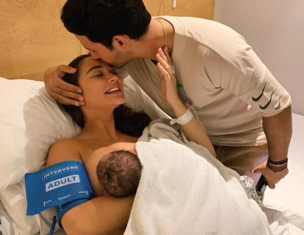 Baby's First Feeding Pic from Amy Jackson