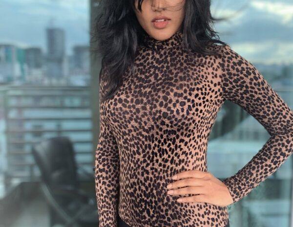 Pic Talk: Eesha Rebba's Body Hugging Cheetah Shirt