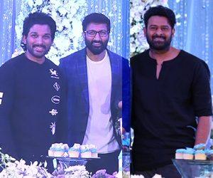 Prabhas and Allu Arjun at Gopichand Son Viyaan Birthday Celebrations