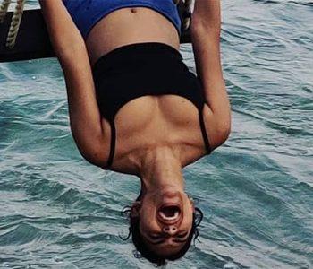 Pic Talk: Amala's Hot Vacation in Island Waters